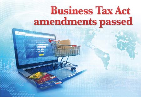 Business Tax Act amended