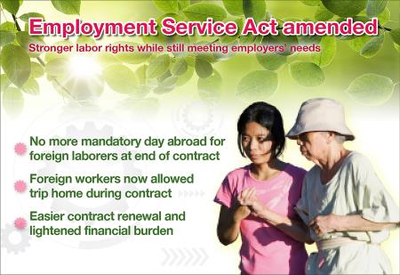 Amendments to Employment Service Act